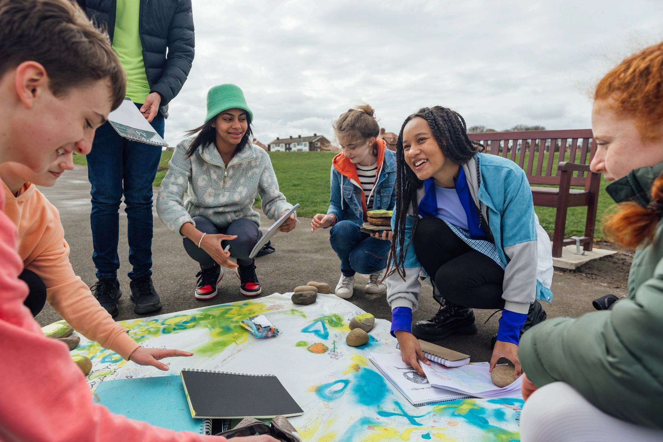 children learning outdoors hands-on education